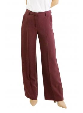 Pantalone in viscosa con bottone palazzo Options 